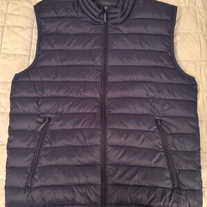 Marc New York Men's Dark Blue Quilted Vest